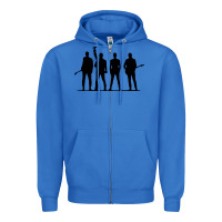 True Royal u2 silhouette the joshua tree tour poster Zipper Hoodie - linhVisuals