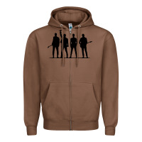Chestnut u2 silhouette the joshua tree tour poster Zipper Hoodie - linhVisuals