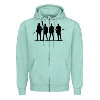 Seafoam u2 silhouette the joshua tree tour poster Zipper Hoodie - linhVisuals