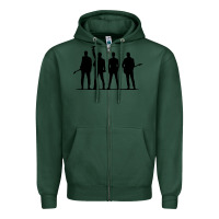 Sports Green u2 silhouette the joshua tree tour poster Zipper Hoodie - linhVisuals