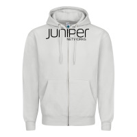 Dove Grey juniper networks Zipper Hoodie - linhVisuals