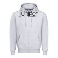Heather Grey juniper networks Zipper Hoodie - linhVisuals