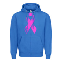 True Royal breast cancer t  shirt breast cancer care pink ribbon    breast cancer Zipper Hoodie - linhVisuals