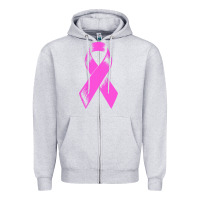 Heather Grey breast cancer t  shirt breast cancer care pink ribbon    breast cancer Zipper Hoodie - linhVisuals
