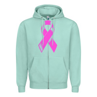 Seafoam breast cancer t  shirt breast cancer care pink ribbon    breast cancer Zipper Hoodie - linhVisuals