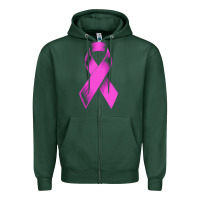 Sports Green breast cancer t  shirt breast cancer care pink ribbon    breast cancer Zipper Hoodie - linhVisuals