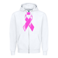White breast cancer t  shirt breast cancer care pink ribbon    breast cancer Zipper Hoodie - linhVisuals