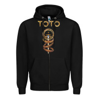 Black #toto, sword of the rings Zipper Hoodie - linhVisuals