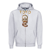 Heather Grey #toto, sword of the rings Zipper Hoodie - linhVisuals