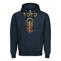 Navy #toto, sword of the rings Zipper Hoodie - linhVisuals