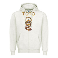 Oatmeal Heather #toto, sword of the rings Zipper Hoodie - linhVisuals