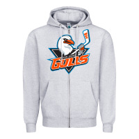 Heather Grey the-san-diego-gulls-pen Zipper Hoodie - linhVisuals