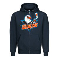 Navy the-san-diego-gulls-pen Zipper Hoodie - linhVisuals