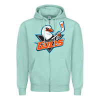 Seafoam the-san-diego-gulls-pen Zipper Hoodie - linhVisuals