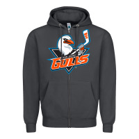 Smoke the-san-diego-gulls-pen Zipper Hoodie - linhVisuals