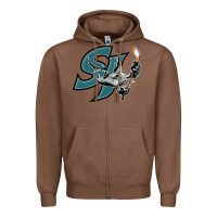 Chestnut the-san-jose-barracuda-pen Zipper Hoodie - linhVisuals