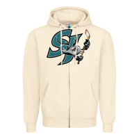 Sandshell the-san-jose-barracuda-pen Zipper Hoodie - linhVisuals