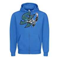 True Royal the-san-jose-barracuda-pen Zipper Hoodie - linhVisuals