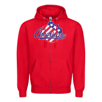 Red the-rochester-americans-pen Zipper Hoodie - linhVisuals