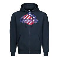 Navy the-rochester-americans-pen Zipper Hoodie - linhVisuals