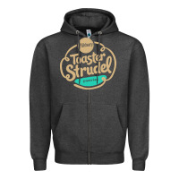 Charcoal Heather toaster strudel pastry Zipper Hoodie - linhVisuals