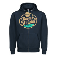 Navy toaster strudel pastry Zipper Hoodie - linhVisuals