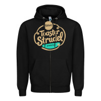 Black toaster strudel pastry Zipper Hoodie - linhVisuals