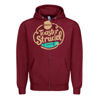 Burgundy toaster strudel pastry Zipper Hoodie - linhVisuals
