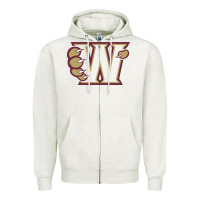 Oatmeal Heather whitney high school Zipper Hoodie - linhVisuals