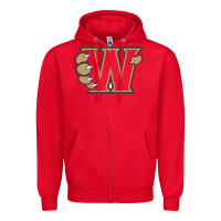 Red whitney high school Zipper Hoodie - linhVisuals