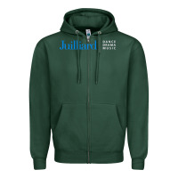 Sports Green juilliard Zipper Hoodie - linhVisuals