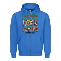 True Royal for i know the plans i have for you plans to give you hope and a futur Zipper Hoodie - JahusDesignShop