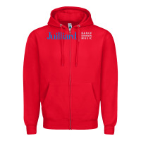Red juilliard Zipper Hoodie - linhVisuals