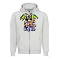 Dove Grey monster gwar movie Zipper Hoodie - linhVisuals