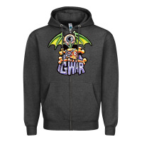 Charcoal Heather monster gwar movie Zipper Hoodie - linhVisuals
