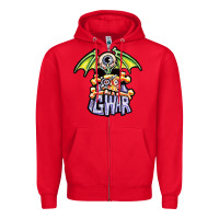 Red monster gwar movie Zipper Hoodie - linhVisuals