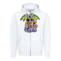 White monster gwar movie Zipper Hoodie - linhVisuals