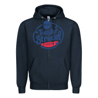 Navy toaster strudel pastry Zipper Hoodie - linhVisuals