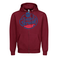 Burgundy toaster strudel pastry Zipper Hoodie - linhVisuals