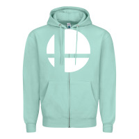Seafoam super smash bros Zipper Hoodie - linhVisuals