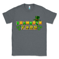 Charcoal Heather St. Patrick's Shamrock farm Classic Tee - CowGirlArtShop