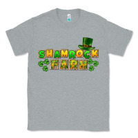 Heather Grey St. Patrick's Shamrock farm Classic Tee - CowGirlArtShop