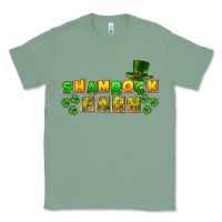 Sage St. Patrick's Shamrock farm Classic Tee - CowGirlArtShop