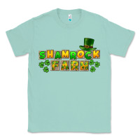 Seafoam St. Patrick's Shamrock farm Classic Tee - CowGirlArtShop