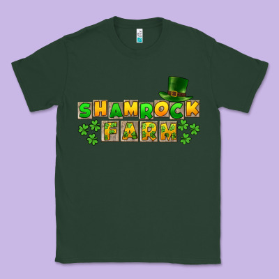 St. Patrick's Shamrock Farm Classic Tee Designed By Cowgirlartshop