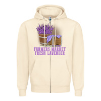 Sandshell Farmers Market Fresh Lavender Zipper Hoodie - linhVisuals