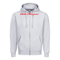 Heather Grey SALVATORE TSHIRT Zipper Hoodie - linhVisuals