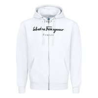 White SALVATORE TSHIRT Zipper Hoodie - linhVisuals