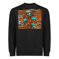 Black turkey Heavyweight Sweatshirt - JahusDesignShop