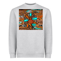 Heather Grey turkey Heavyweight Sweatshirt - JahusDesignShop